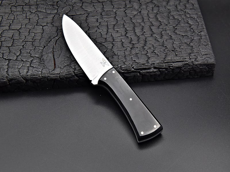 Small EDC Knife, 1.2235, G10, Stainless Steel Pins